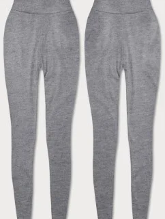 Šedé bavlnené legíny (YW01001-3)