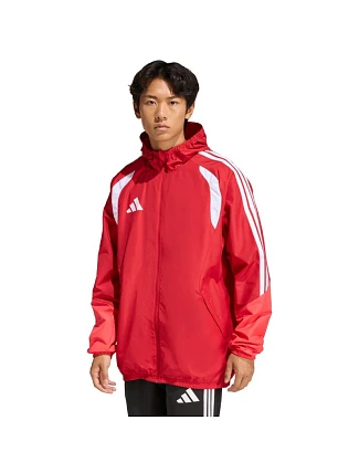 Pánska bunda adidas Tiro 26 Competition All Weather Jacket červená KB0134 pánska Pánska bunda adidas Tiro 26 Competition All Weather Jacket červená KB0134 pánska