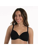Podprsenka s kosticami Suzette s dištančnými košíčkami 5255 čierna - RosaFaia