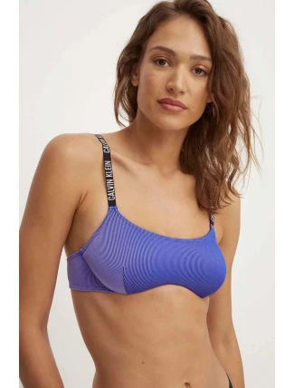 Dámska plavková podprsenka KW0KW02609 C86 Blue - Calvin Klein