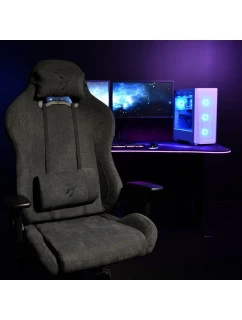 Herná stolička Arozzi Torretta SoftFabric - tmavosivá