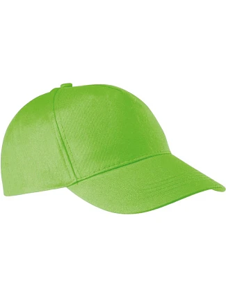 K-up KP 116 5-panelová čiapka s šiltom 20.0116 lime