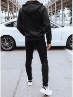 Pánska zateplená mikina na zips čierna FashionStreet BX5627