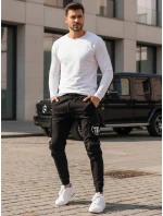 Pánske bojové nohavice čierne FashionStreet UX4164
