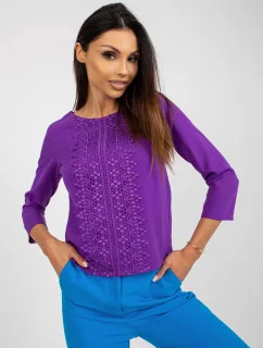 Dámska blúzka LK BZ 506521.90 tmavo fialová - Lakerta