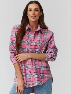 Košeľa s dlhým rukávom model 224091 Makadamia