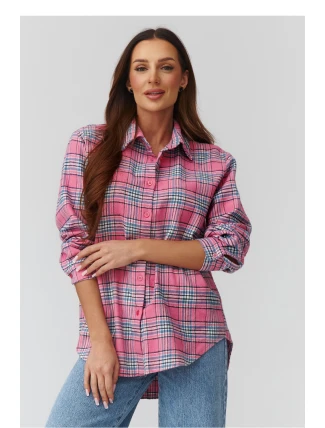 Košeľa s dlhým rukávom model 224091 Makadamia