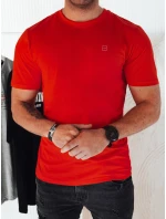 Pánske oranžové tričko s potlačou FashionStreet RX5470 Pánske oranžové tričko s potlačou FashionStreet RX5470