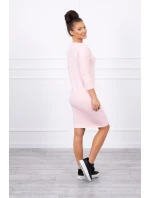 Klasické šaty púdrovo ružové