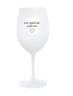 ON MĚ POŽÁDAL O RUKU A JÁ JEHO O VÍNO - bílá sklenice na víno 350 ml ON MĚ POŽÁDAL O RUKU A JÁ JEHO O VÍNO - bílá sklenice na víno 350 ml