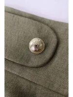 Sukňa s vysokým pásom B265 olivová - Stylove