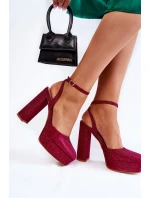 Sandále na podpätku model 173742 Step in style