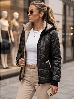 Dámska prechodná bunda s odnímateľnou kapucňou, čierna, FashionStreet TY5803 Dámska prechodná bunda s odnímateľnou kapucňou, čierna, FashionStreet TY5803