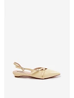 Dámske sandále s remienkami z imitácie kože Yellow Glamira Dámske sandále s remienkami z imitácie kože Yellow Glamira