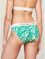 Dámske plavky UW0UW05366 0IE Green with Pattern - Tommy Hilfiger