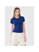 Dámske rebrované tričko 4F 4FWSS25TTSHF1968-30S