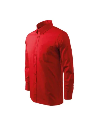 Malfini Style LS M MLI-20907 červená košeľa