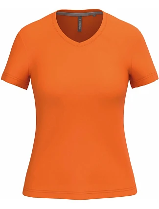 Kariban K 381 Dámske tričko s výstrihom do V 20.K381 oranžové Kariban K 381 Dámske tričko s výstrihom do V 20.K381 oranžové