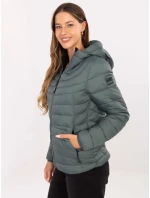 Bunda D50092XB44554A2 tmavozelená