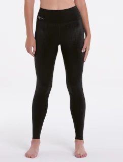 1675 čierne športové masážne nohavice - Active