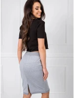 Dámska sukňa RV SD 4793 1.32 Svetlosivá - FPrice Dámska sukňa RV SD 4793 1.32 Svetlosivá - FPrice