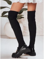 Dámske ponožkové topánky čierne FashionStreet ZY1312