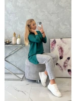 Mikina s potlačou kolesa zelená