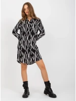 Šaty TO SK 1103 22.18 čiernobiele