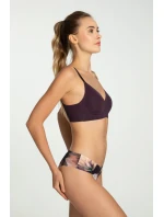 Jednoduchá košeľová podprsenka Dark Plum - Julimex