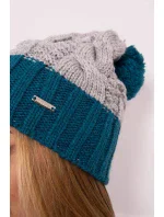 Fleecová čiapka Paris K212 grey+marine