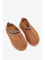 Dětské juniorská sněhule s výšivkou na platformě Camel Jolisse