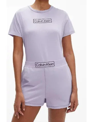 Dámsky kraťasový set - QS6804E 10B - fialová - Calvin Klein