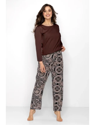 Dámske pyžamo Boho hnedé - Momenti Per Me