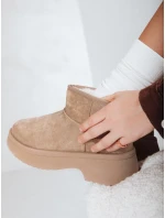 Dámske snežnice s hrubou podrážkou béžové FashionStreet ZY1289