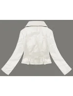 Ecru bunda s asymetrickým zipsom J Style (11Z8130) Ecru bunda s asymetrickým zipsom J Style (11Z8130)