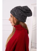 Fleecová čiapka Edyta K298 graphite