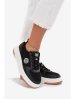 Sneakersy Damskie Na Platformie Big Star RR274573 HI-POLY SYSTEM Czarne