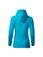 Malfini Cape Free W MLI-F1444 tyrkysová mikina