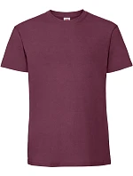 Fruit of the Loom Iconic 195 T Pánske tričko z hrubého materiálu 16.1422 bordová