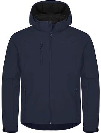 Clique Classics Softshell Hoody M Pánska 3-vrstvová softshellová bunda s kapucňou 67.0912 tmavomodrá Clique Classics Softshell Hoody M Pánska 3-vrstvová softshellová bunda s kapucňou 67.0912 tmavomodrá