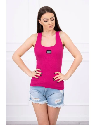 Rebrovaná blúzka s fuchsiovou blúzkou