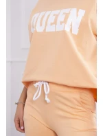 Súprava s potlačou Queen peach