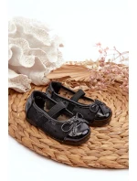 Balerinki Dziecięce Z Kokardką Czarne Jellema