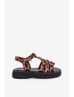 Dziewczęce Sandałki Z Ozdobnym Detalem Panterka Serina