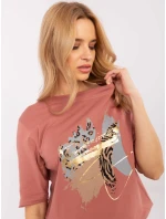 Blúzka CLM BZ 0119.36 tmavoružová