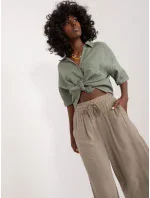 Nohavice D73761M62237E khaki