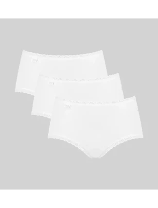 24/7 Bavlnené čipkované midi nohavičky C3P - Sloggi