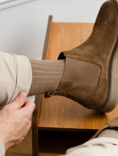 PÁNSKE PONOŽKY Z ŤAVEJ VLNY 053