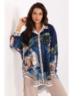 Košeľa s dlhým rukávom model 218393 Rue Paris Košeľa s dlhým rukávom model 218393 Rue Paris