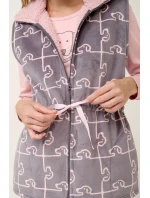 Vamp - Súprava pyžama a fleecovej vesty s potlačou psa 21499 - Vamp Vamp - Súprava pyžama a fleecovej vesty s potlačou psa 21499 - Vamp